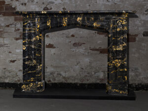 Portoro Gold reclaimed vintage original fireplace mantelpiece chimney piece 